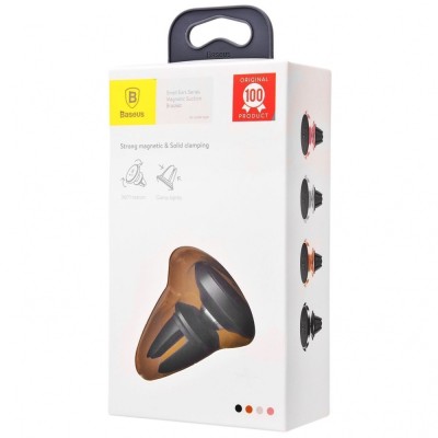 Автомобільний тримач Baseus Magnetic Air Vent Mount (SUER-A01) Black