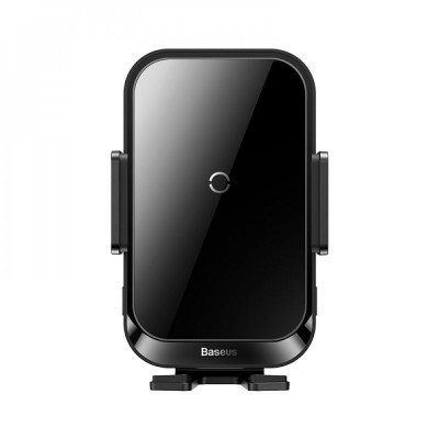 Автомобільний тримач З бездротовою зарядкою Wireless Charger Baseus Halo Electric 15W (black) (SUDD000001)