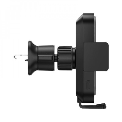 Автомобільний тримач З бездротовою зарядкою Wireless Charger Baseus Halo Electric 15W (black) (SUDD000001)