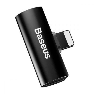 Адаптер Baseus iP Male To Dual IP Female Adapter L46 (CAL46-01) Black