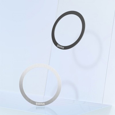 Металеві кільця Baseus Halo Series (2шт/уп) black Металеві кільця Baseus Halo Series (2шт/уп) black