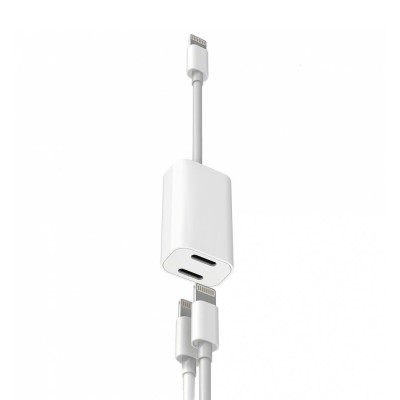 Перехідник Apple Lightning To Lightning Audio + Charge