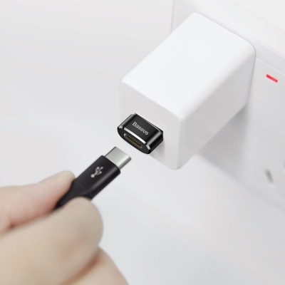 Перехідник Baseus Type-C To USB (Black) (CAAOTG-01)