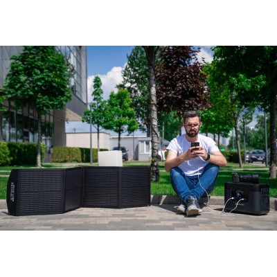 Портативна сонячна панель 2E, DC 100 Вт, USB-С 45 Вт, USB-A 18 Вт, USB-A 12 Вт (2E-PSP0031)