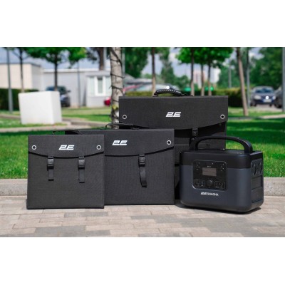 Портативна сонячна панель 2E, DC 100 Вт, USB-С 45 Вт, USB-A 24 Вт (2E-LSFC-100)