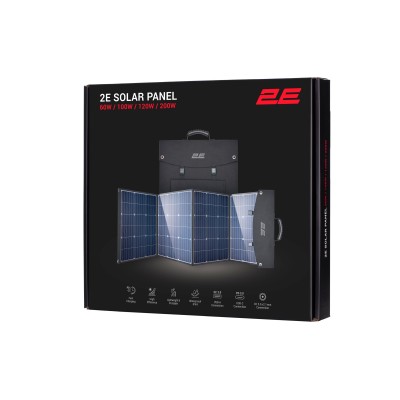 Портативна сонячна панель 2E, DC 200 Вт, USB-С 45 Вт, USB-A 24 Вт (2E-EC-200)