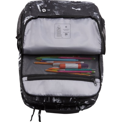 Рюкзак для ноутбука HP, Campus XL, 16.1", поліестер, чорно-білий (7J592AA)