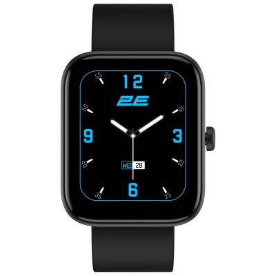 Смарт-годинник 2E Alpha SQ Music Edition 46мм, 1.78", 368x448, AMOLED, BT 5.2, Чорний (2E-CWW40BK)