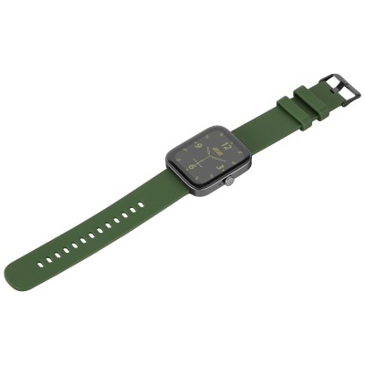 Смарт-годинник 2E Alpha SQ Music Edition 46мм, 1.78", 368x448, AMOLED, BT 5.2, Чорно-зелений (2E-CWW40BKGN)