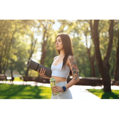 Смарт-годинник 2E Alpha SQ Music Edition 46мм, 1.78", 368x448, AMOLED, BT 5.2, Чорно-зелений (2E-CWW40BKGN)