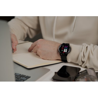 Смарт-годинник 2E Motion GT2 47мм, 1.32", 360x360, BT 5.2, Чорний (2E-CWW21BK)