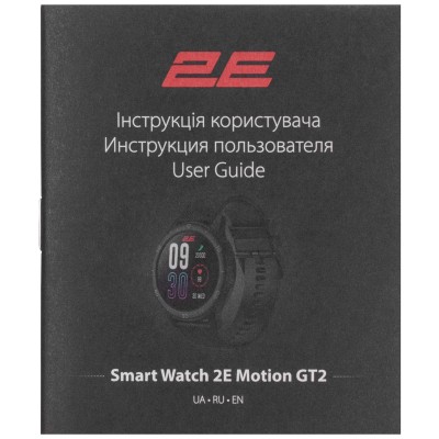 Смарт-годинник 2E Motion GT2 47мм, 1.32", 360x360, BT 5.2, Чорно-червоний (2E-CWW21BKRD)