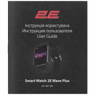 Смарт-годинник 2E Wave Plus 47мм, 1.8", 240x286, BT 5.3, Чорний (2E-CWW12BK)