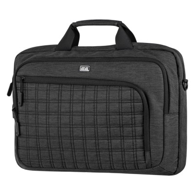 Сумка 2E CrossSquares 16", чорна (2E-CBN9198BK)