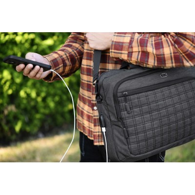 Сумка 2E CrossSquares 16", чорна (2E-CBN9198BK)