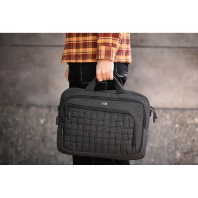 Сумка 2E CrossSquares 16", чорна (2E-CBN9198BK)