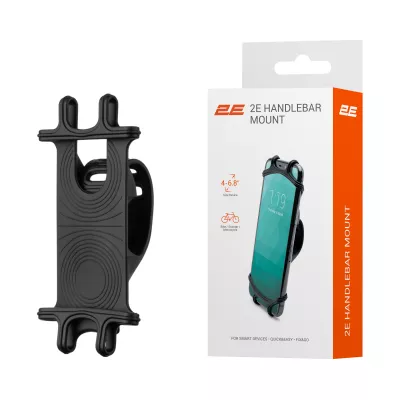 Тримач на кермо 2E 20-40мм гаджетів 4-6,8" Slim, чорний (2E-CH01-04)