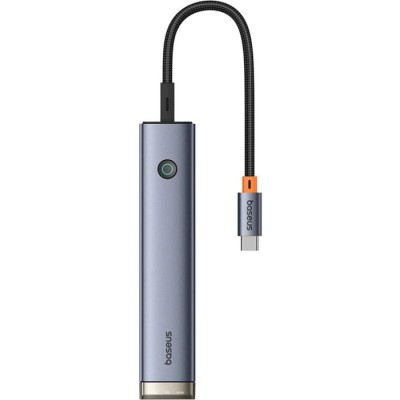Хаб-адаптер Baseus UltraJoy Series 6-Port HUB AIR Space Gre (Type-C to HDMI4K@30Hz*1+USB3.0*2+USB2.0*1+Type-C3.0*1+PD*1）