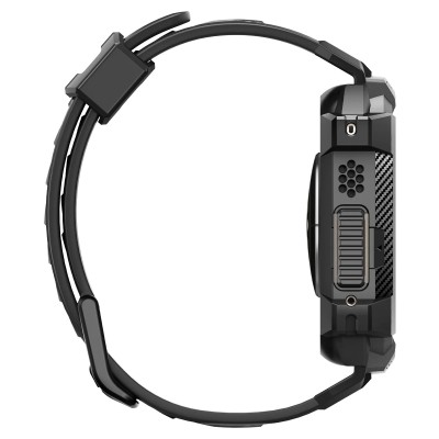 Чохол та ремінець 2в1 Spigen для Apple Watch Ultra 49mm, Rugged Armor Pro, Black (ACS05460)