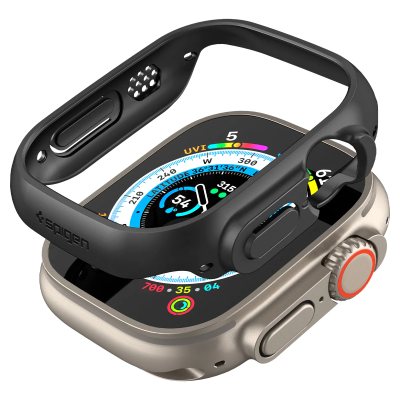 Чохол-накладка Spigen для Apple Watch Ultra (49mm), Thin Fit, Black (ACS05458)