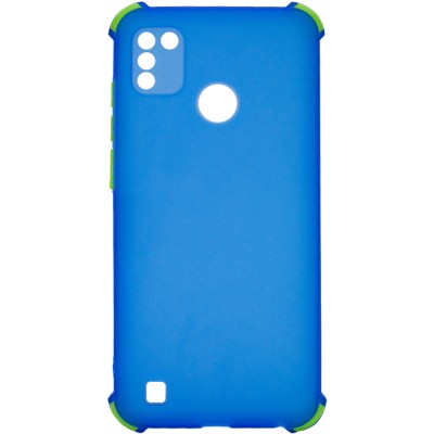 TPU чехол Ease Glossy Buttons Full Camera для TECNO POP 4 Pro Синий