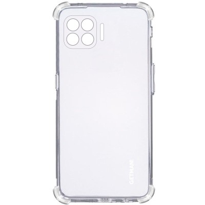 TPU чехол GETMAN Ease logo усиленные углы для Oppo A73 Бесцветный (прозрачный)