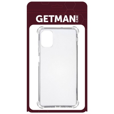 TPU чехол GETMAN Ease logo усиленные углы для Samsung Galaxy A04s Бесцветный (прозрачный)