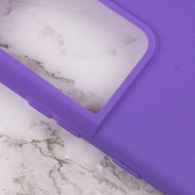 Силиконовый чехол Candy для Samsung Galaxy S21 Ultra Сиреневый