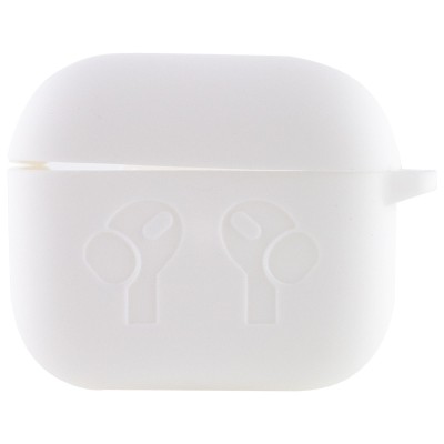 Силіконовий футляр для навушників AirPods 3 Білий / White