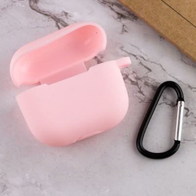 Силіконовий футляр для навушників AirPods 3 Рожевий / Light pink