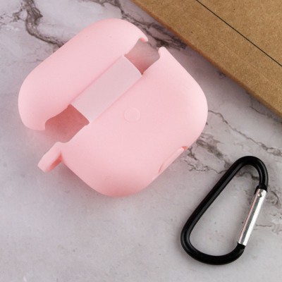 Силіконовий футляр для навушників AirPods 3 Рожевий / Light pink