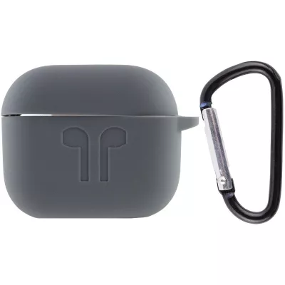 Силіконовий футляр для навушників AirPods 3 Сірий / Dark Gray