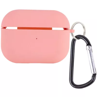 Силіконовий футляр з мікрофіброю для навушників Airpods 3 Рожевий / Pink