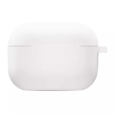 Силіконовий футляр з мікрофіброю для навушників Airpods 4 Білий / White