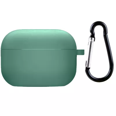 Силіконовий футляр з мікрофіброю для навушників Airpods 4 Зелений / Pine Needle