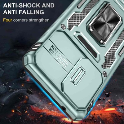 Ударопрочный чехол Camshield Army Ring для Samsung Galaxy A53 5G Зеленый / Light Green