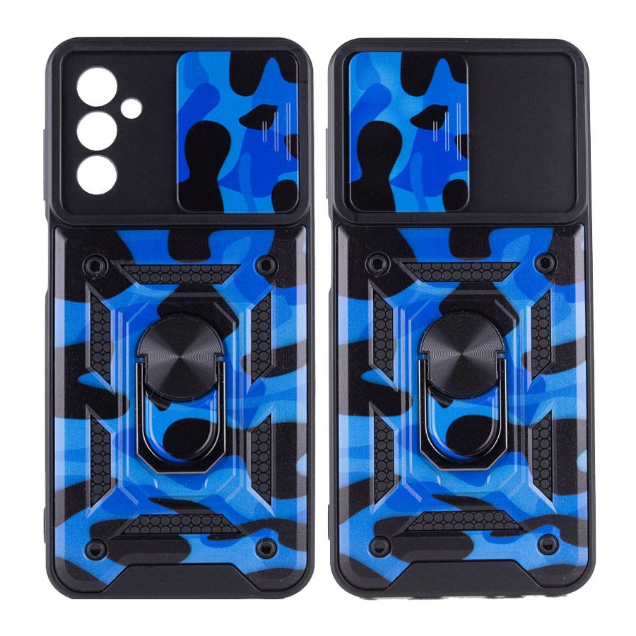 Ударопрочный чехол Camshield Serge Ring Camo для Samsung Galaxy M23 5G / M13 4G Синий / Army Blue Ударопрочный чехол Camshield Serge Ring Camo для Samsung Galaxy M23 5G / M13 4G Синий / Army Blue