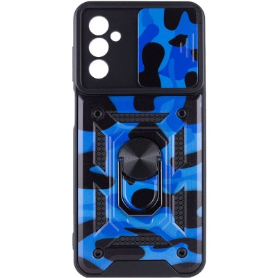 Ударопрочный чехол Camshield Serge Ring Camo для Samsung Galaxy M23 5G / M13 4G Синий / Army Blue Ударопрочный чехол Camshield Serge Ring Camo для Samsung Galaxy M23 5G / M13 4G Синий / Army Blue