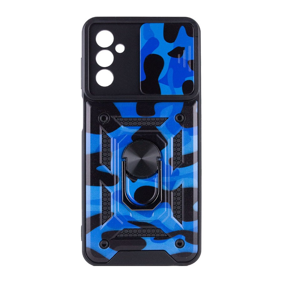 Ударопрочный чехол Camshield Serge Ring Camo для Samsung Galaxy M23 5G / M13 4G Синий / Army Blue Ударопрочный чехол Camshield Serge Ring Camo для Samsung Galaxy M23 5G / M13 4G Синий / Army Blue