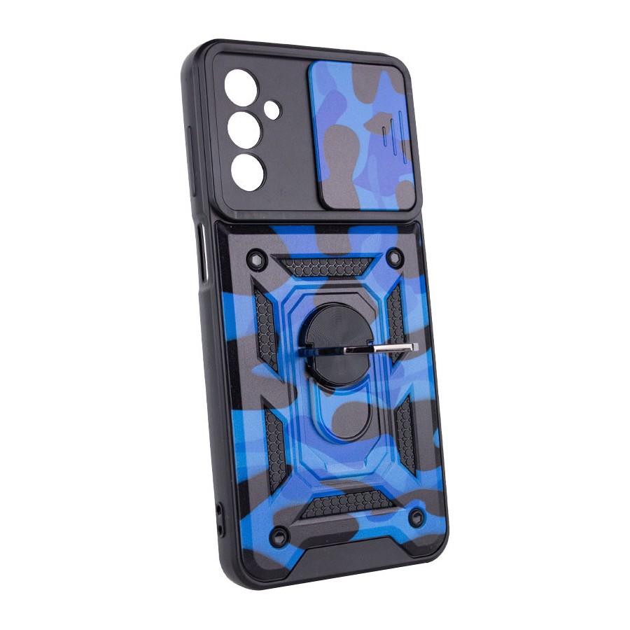 Ударопрочный чехол Camshield Serge Ring Camo для Samsung Galaxy M23 5G / M13 4G Синий / Army Blue Ударопрочный чехол Camshield Serge Ring Camo для Samsung Galaxy M23 5G / M13 4G Синий / Army Blue