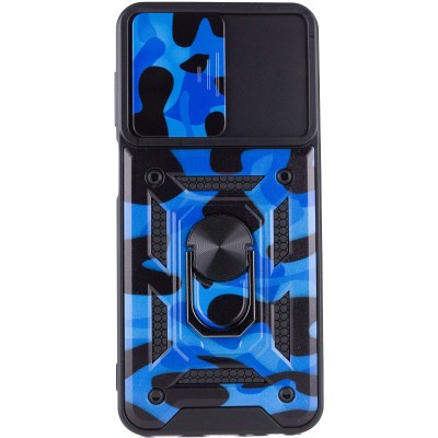 Ударопрочный чехол Camshield Serge Ring Camo для Samsung Galaxy M23 5G / M13 4G Синий / Army Blue Ударопрочный чехол Camshield Serge Ring Camo для Samsung Galaxy M23 5G / M13 4G Синий / Army Blue