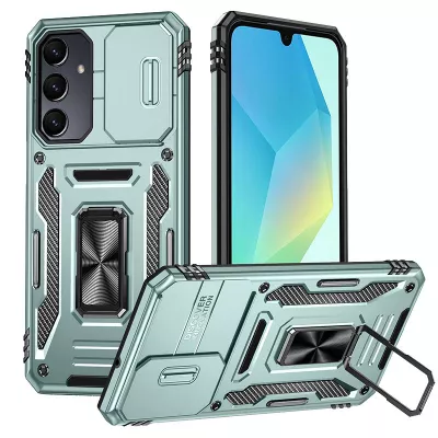 Ударостійкий чохол Camshield Army Ring для Samsung Galaxy A36 5G / A56 5G Зелений / Light Green
