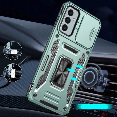Ударостійкий чохол Camshield Army Ring для Samsung Galaxy A36 5G / A56 5G Зелений / Light Green