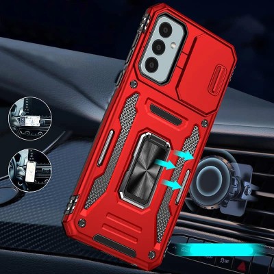 Ударостійкий чохол Camshield Army Ring для Samsung Galaxy A36 5G / A56 5G Червоний / Red