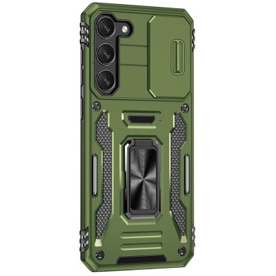 Ударостійкий чохол Camshield Army Ring для Samsung Galaxy S22 Оливковий / Army Green