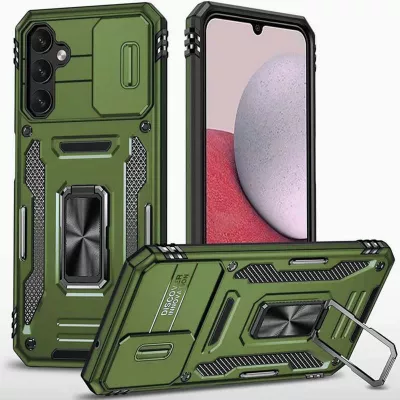 Ударостійкий чохол Camshield Army Ring для Samsung Galaxy S24+ Оливковий / Army Green