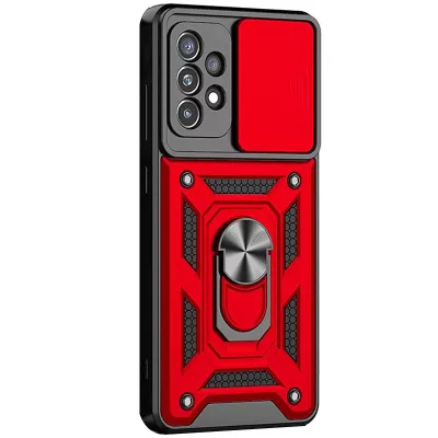 Ударостійкий чохол Camshield Serge Ring для Samsung Galaxy A72 4G / A72 5G Червоний
