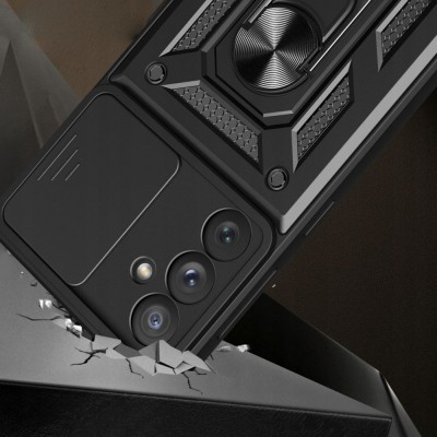 Ударостійкий чохол Camshield Serge Ring для Samsung Galaxy S23+ Чорний