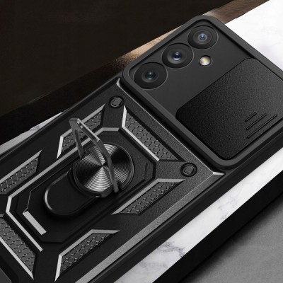 Ударостійкий чохол Camshield Serge Ring для Samsung Galaxy S23+ Чорний