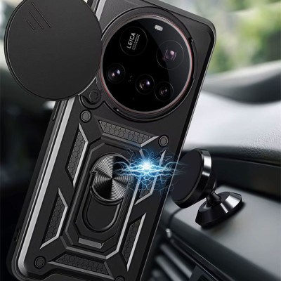 Ударостійкий чохол Camshield Serge Ring для Xiaomi 15 Ultra Чорний